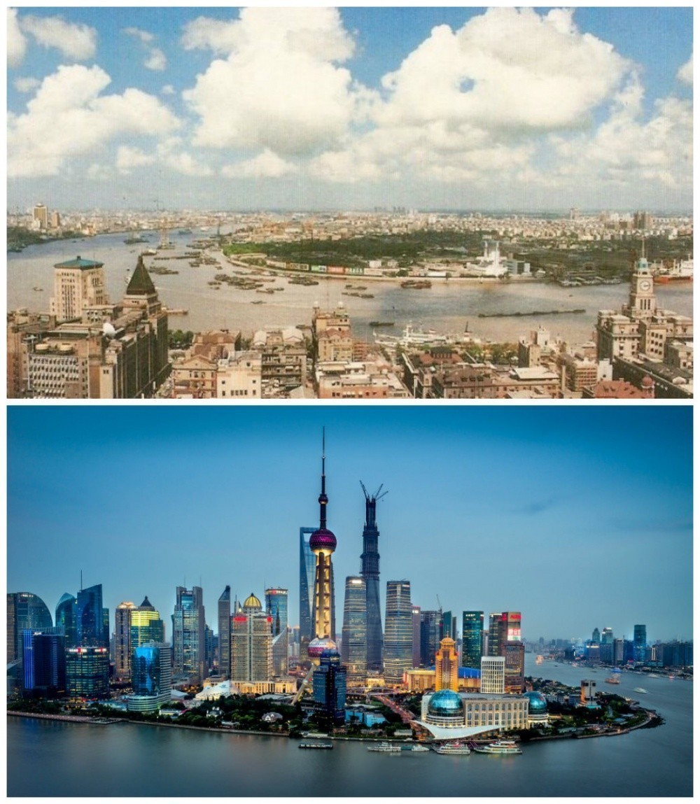 Σαγκάη, Κίνα: Το 1990 και Σήμερα