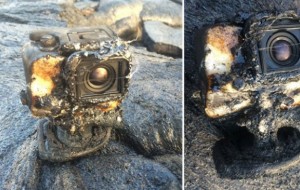 Κάμερα GoPro καλύπτεται από λάβα